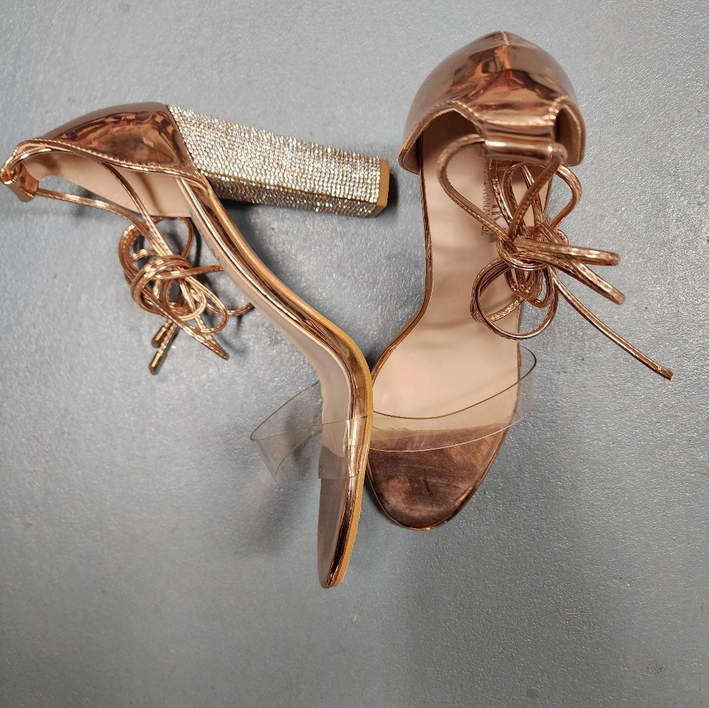 Rhinestone heel